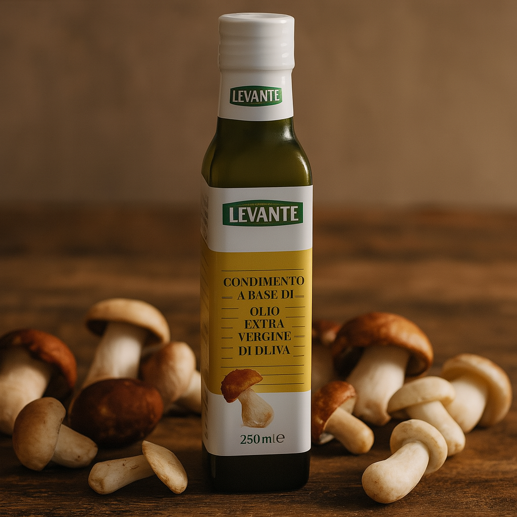 Оливкова олія з білими грибами Levante 250 мл Італія, фото 1