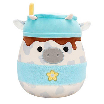 М'яка іграшка Squishmallows Сіра корівка 30 см SQER01263 G-Rich