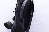 Чоловіча сумка через плече LeathART Carbon чорна, фото 2