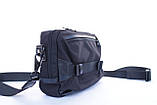Чоловіча сумка через плече LeathART Carbon чорна, фото 3