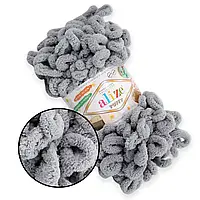 Пряжа Alize Puffy  Світло-сірий №428