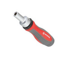 Викрутка бітами та головками 1/4" 38 шт CrV тріскаточна (футляр) з, фото 5