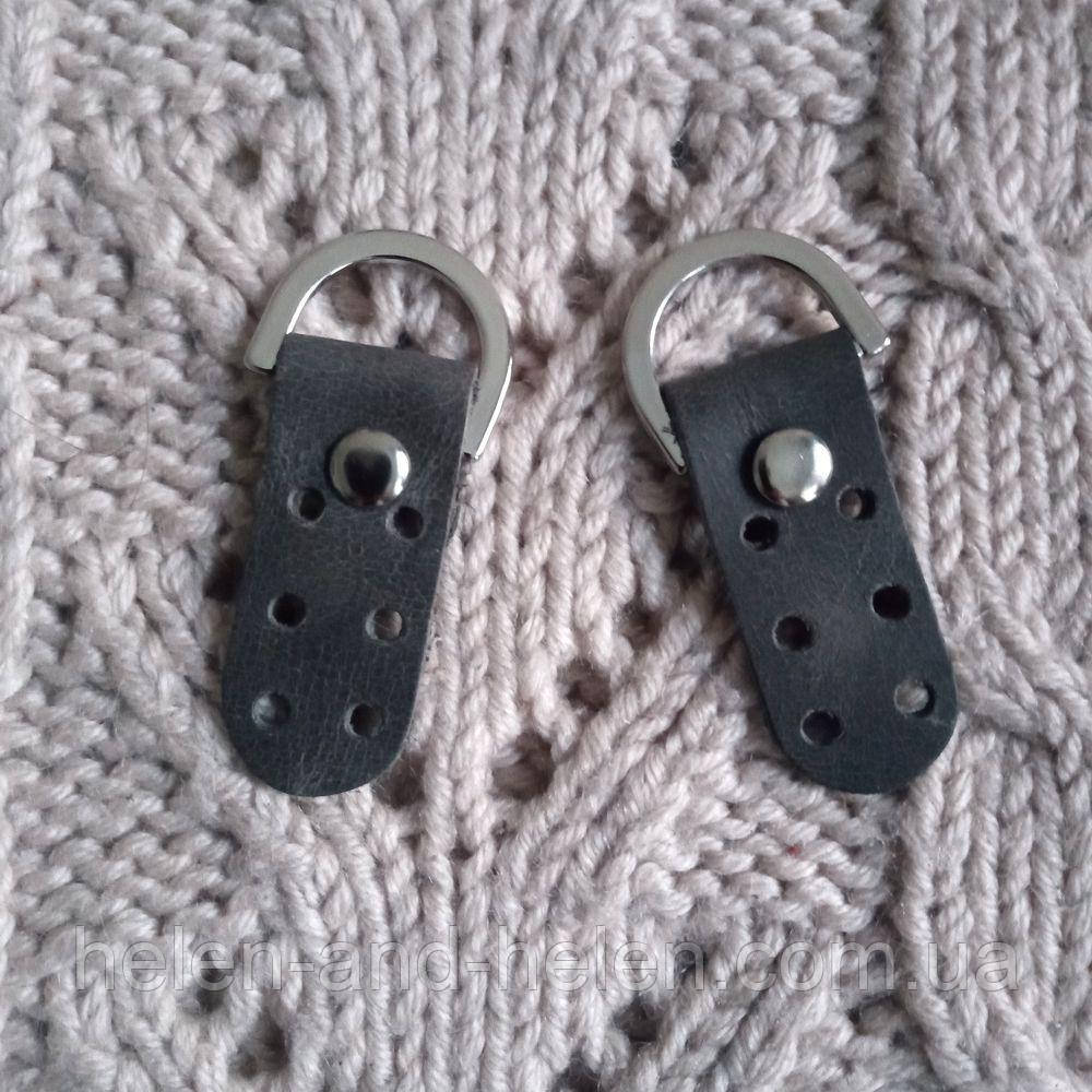 Набір мініпришивних елементів із півкільцями. Цвет "Серый", фото 1