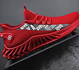 Червоні спортивні кросівки сітка для занять спортом AIR 40р. (устілка — 24,5 см), фото 4