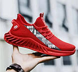 Червоні спортивні кросівки сітка для занять спортом AIR 40р. (устілка — 24,5 см), фото 5