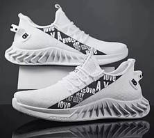 Білі спортивні кросівки сітка для занять спортом AIR 40