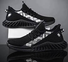 Чорні спортивні кросівки сітка для занять спортом AIR 42р. (устілка — 25,5 см)