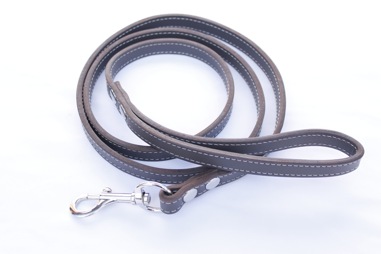 Шкіряний поводок для собаки ручної роботи "Lockdog" 1.5 м, фото 1