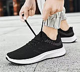 Чорні легкі спортивні кросівки для бігу 40, фото 3