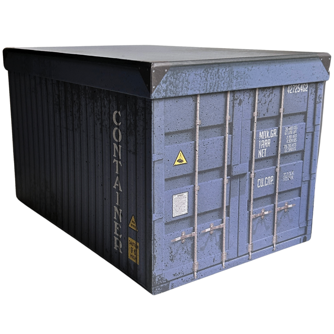 Велика прямокутна коробка Синій контейнер 34 x 22.5 x 21 см