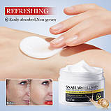 Крем для обличчя з муцином равликова та колагеном проти зморшок Sadoer Snail Collagen (120 г ), фото 5