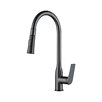 Змішувач для кухні Mixxus Premium DERBY 014 (NUT) GRAPHITE (MI6611)