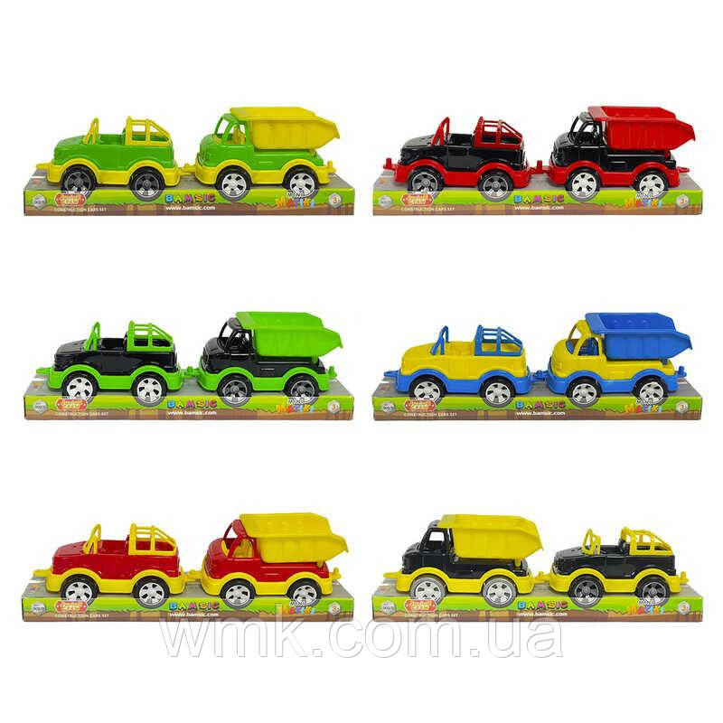Набір вантажівка+позашляховик 002 6 Mini Matik 14см Бамсік дитяча іграшка