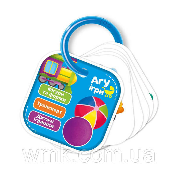 Гра настільна Картки на кільці  Фігури та форми  Транспор VT2000 02 дитяча іграшка