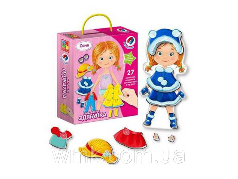 Гра настільна Магнітна одягалка Соня VT3702 07 дитяча іграшка