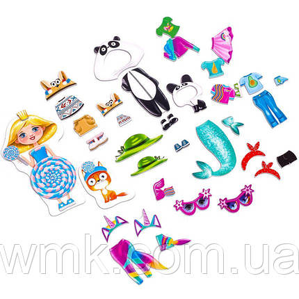 Гра настільна Магнітна одягалка VT3702 21 дитяча іграшка, фото 1