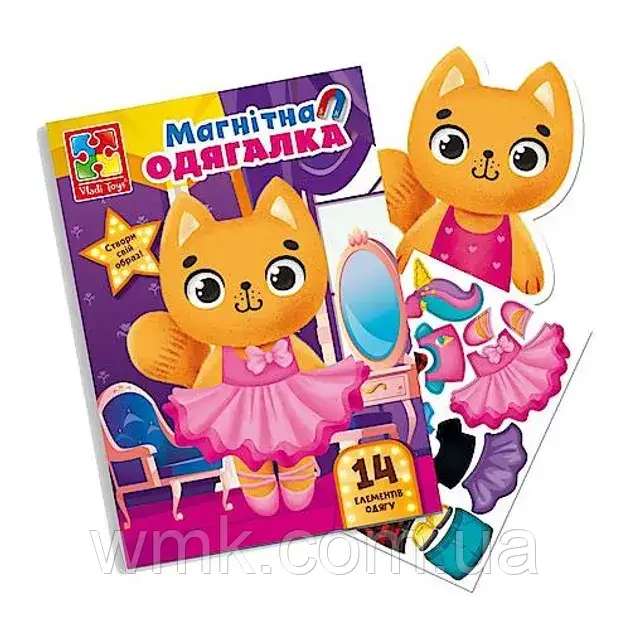 Гра настільна Магнітна Кішечка VT3204 34 дитяча іграшка