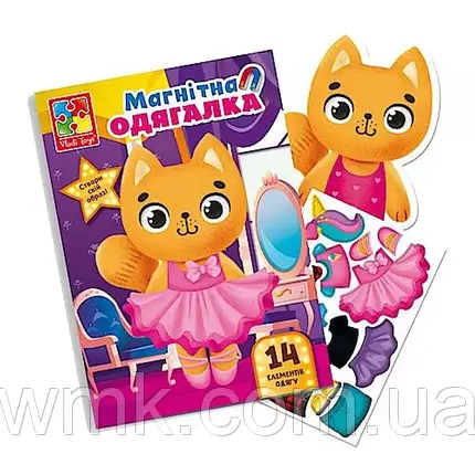 Гра настільна Магнітна Кішечка VT3204 34 дитяча іграшка, фото 1