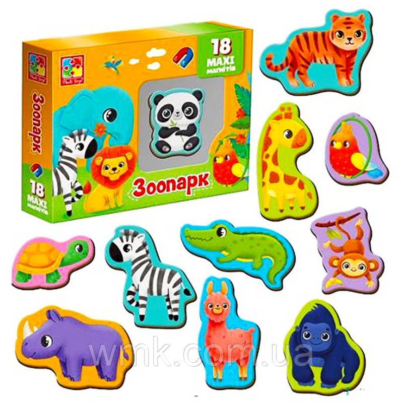 Гра настільна Набір магнітів  Зоо VT3106 25 дитяча іграшка