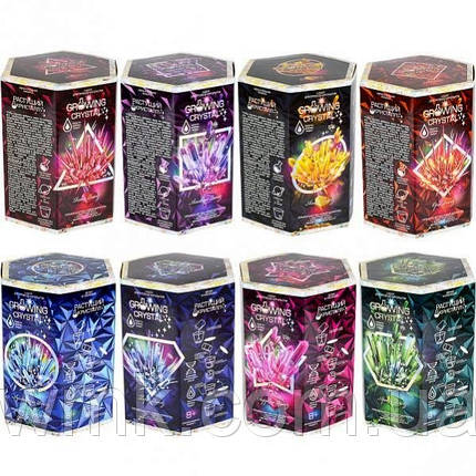 Набір для проведення дослідів Growing Crystal укр GRK 01 01U,02U 05U дитяча іграшка, фото 1