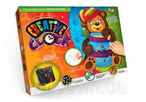 Набір для творчості Creative clock глітер СС 01 01,02,03,04,05 дитяча іграшка, фото 1