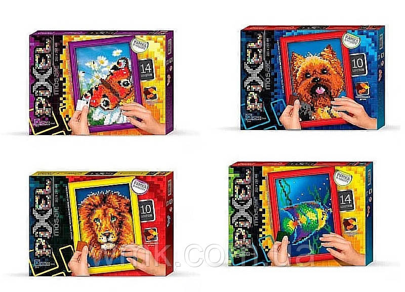 Набір для творчості Мозаїка Пиксель, РМ 01 01,02,03,04,05   10 дитяча іграшка
