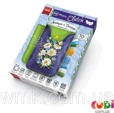 Набір креат творч My Phone Clutch чохли з вишивкою стрічками МРСL 01 01,02,03,04,05 дитяча іграшка, фото 1