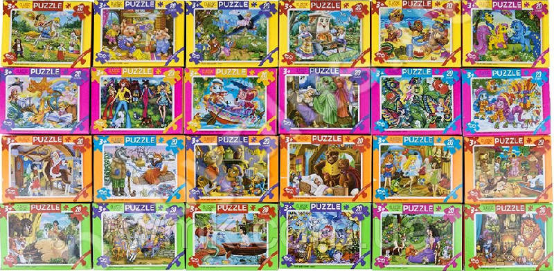 Пазли 20дет малі, картон С20 дитяча іграшка, фото 1