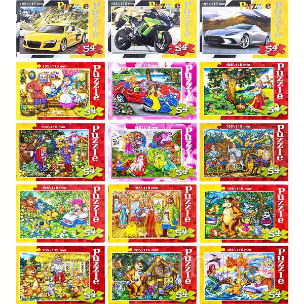 Пазли 54дет малі, картон дитяча іграшка