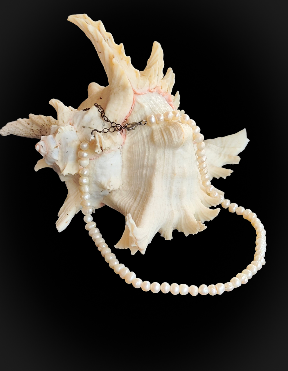 Натуральні перли намисто. Кольє з натуральних перлин . Чокер з перлів. Вінтаж. Німеччина., фото 1