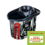 Відро МОП для швабр з віджимом, 13 л, з малюнком Ріѕа (Піза), Elif, фото 3