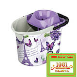 Відро МОП для швабр з віджимом, 13 л, з малюнком Ріѕа (Піза), Elif, фото 2