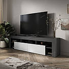 Тумба під ТВ із ДСП Довгий комод під телевізор 200 см Сучасна тумба у вітальню або спальню для телевізора, фото 5