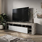 Тумба під ТВ із ДСП Довгий комод під телевізор 200 см Сучасна тумба у вітальню або спальню для телевізора, фото 4