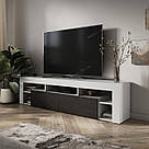 Тумба під ТВ із ДСП Довгий комод під телевізор 200 см Сучасна тумба у вітальню або спальню для телевізора, фото 7