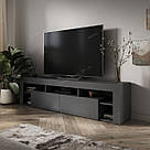 Тумба під ТВ із ДСП Довгий комод під телевізор 200 см Сучасна тумба у вітальню або спальню для телевізора, фото 8