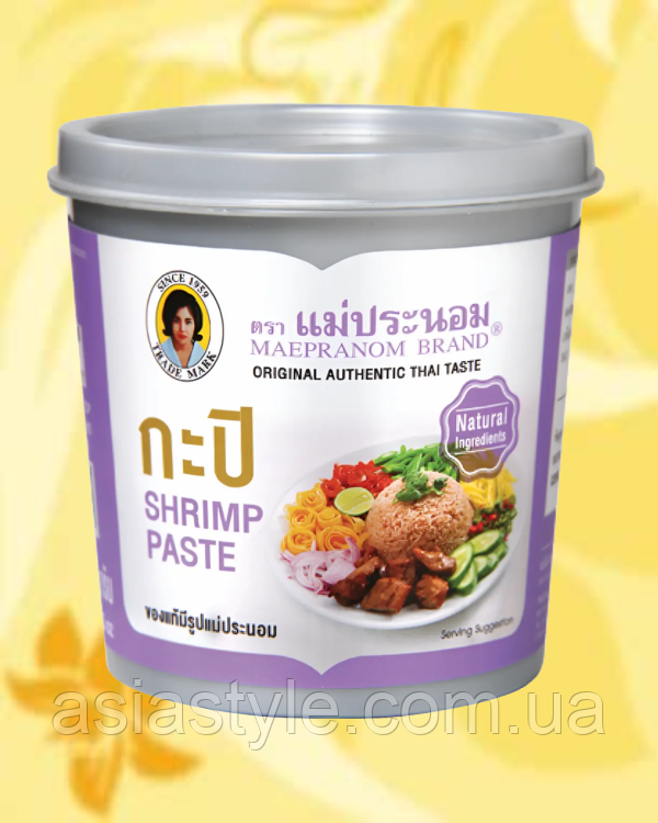 Паста креветочна, Паста креветкова, Shrimp paste, Maepranom Brand, 350 г, Таїланд, Ч, фото 1