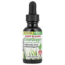 Концентрат хлорофілу, без спирту, ChlorOxygen, Chlorophyll Concentrate, Herbs Etc., зі смаком м'яти, 30 мл