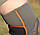 Наколінник MadMax MFA-297 Knee Support with Patella Stabilizer Dark Grey/Orange L, фото 5