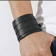 Кожаный Рок браслет, классический. Classic L