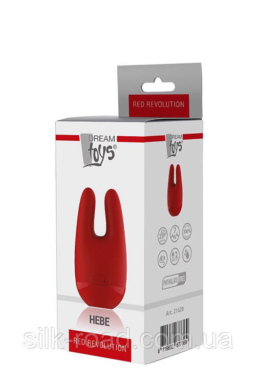 Вібростимулятор Dream Toys RED REVOLUTION для клітора та сосків, червоний