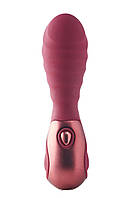 Мини вибратор рельефный Dream Toys Dinky Mini Vibrator Jody F бордовый, 12 см х 3.2 см