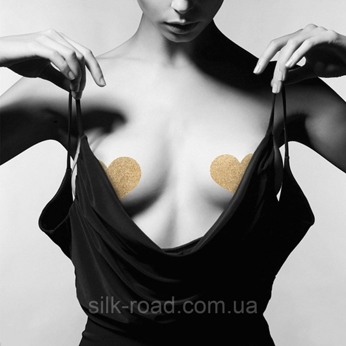 Пестиси у вигляді сердець Bijoux Indiscrets, золотисті