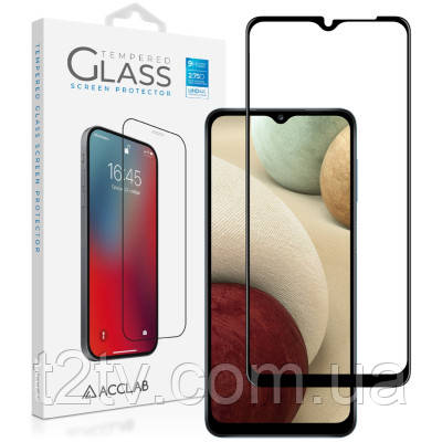 Скло захисне ACCLAB Full Glue Samsung A12 Black (1283126509599), фото 1