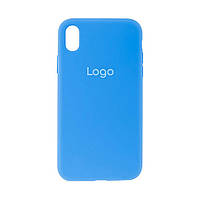 Чохол Silicone Case Full Size (AA) для iPhone Xr Колір 02.Apricot lamp Синій