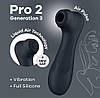 Вібратор із ефектом пульсації Satisfyer Pro 2 Generation 3 чорний, фото 5