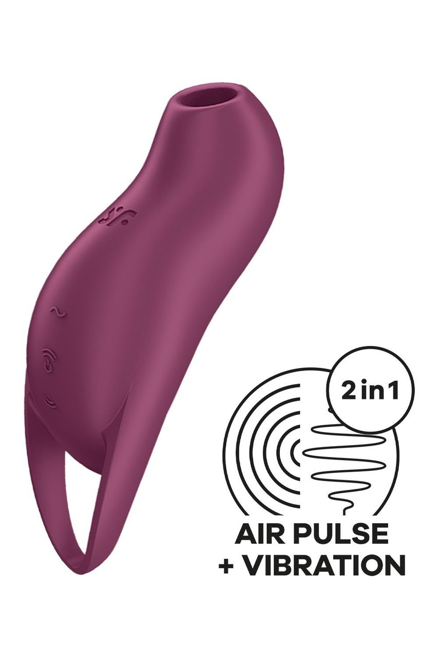 Кліторальний стимулятор із повітряними імпульсами Satisfyer Pocket Pro 1 фіолетовий, фото 1