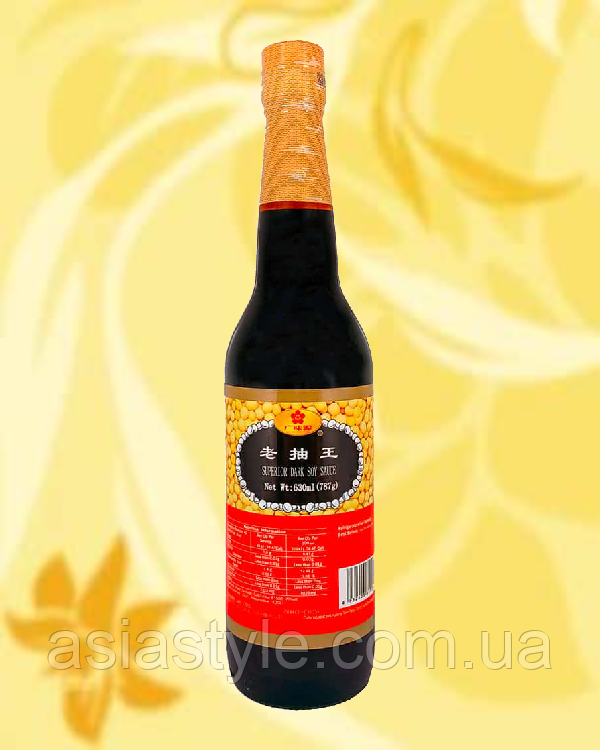 Соус соєвий темний, Соус соєвий темний, Dark soy sauce, GWY, 630 мл, Китай, Ч
