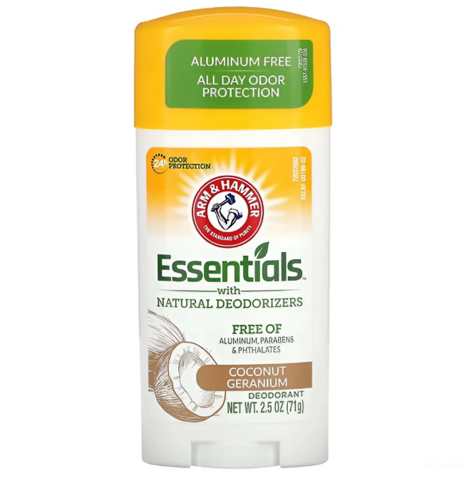 Дезодорант-стік натуральний Arm & Hammer Essentials With Natural Deodorizers Coconut Geranium 71 г