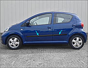 Молдинги на двері для Toyota Aygo 5-дверн. 2005-2014